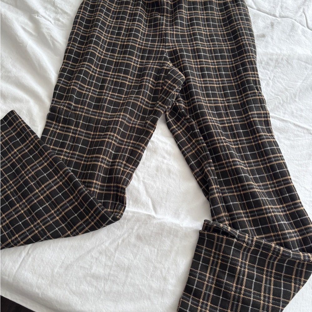 Plaid Flare Pants